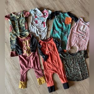 Rags to Raches size 12/18 month rompers and tshirt